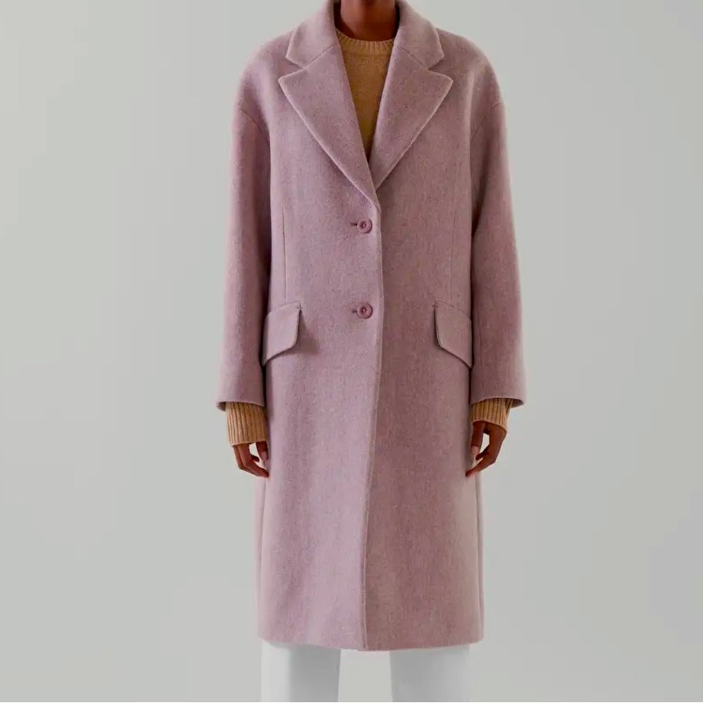 COS Single Breasted Wool Blend Coat
